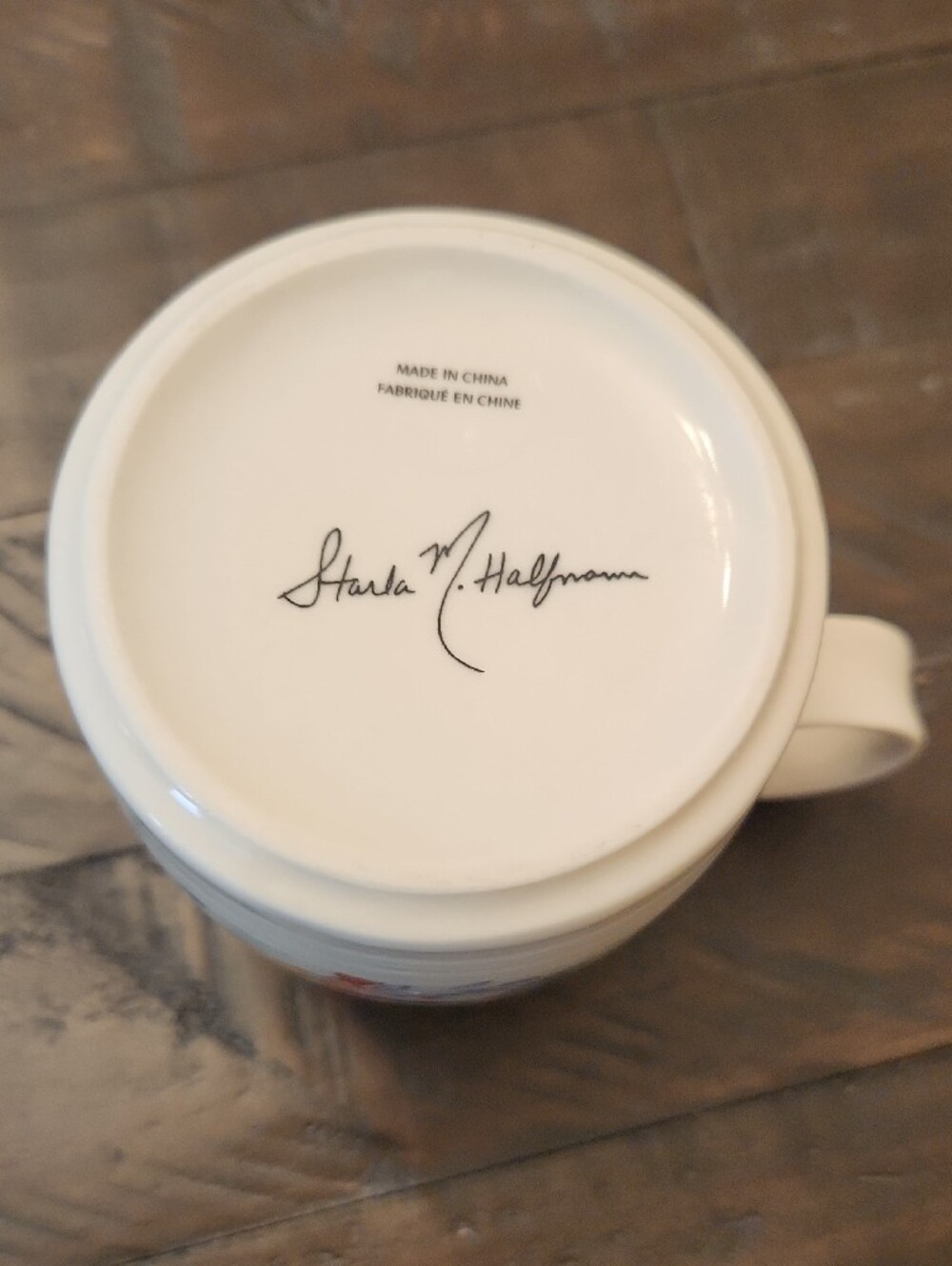 Anthropologie Petal Palette Monogram "D" initial Mug by Starla Michelle Halfmann - Picture 4 of 4